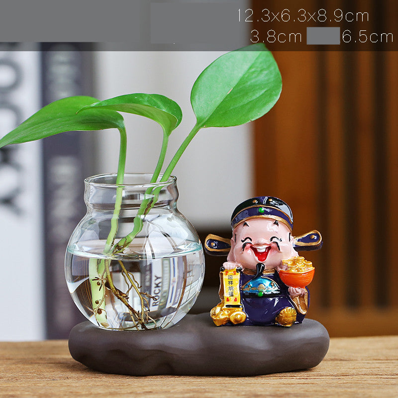 Lucky Jinbao Decoration Hydroponic Vase