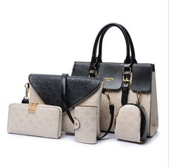 A set of Luxury Leather Handbags Black