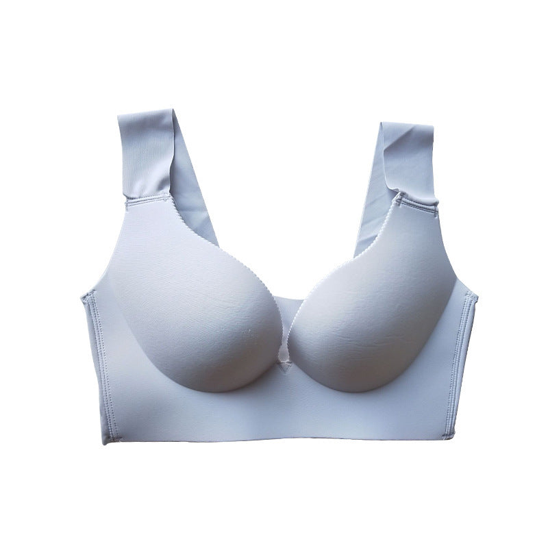 Seamless gather bra