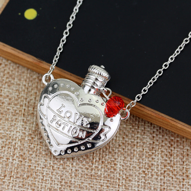 Fashion Necklace Love Poison Love Pill Bottle Pendant Valentines Day Gift