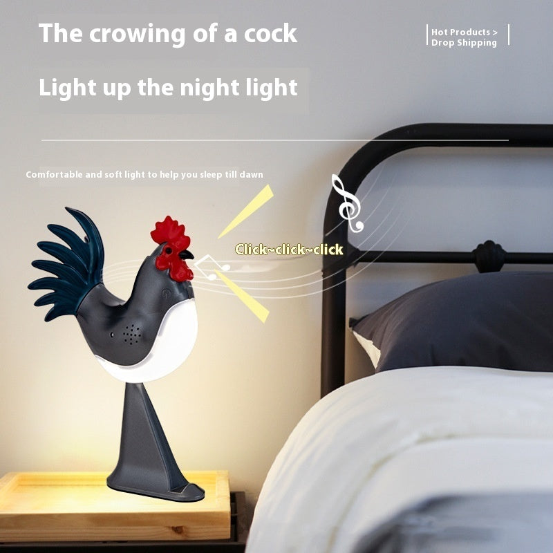 Creative USB Charging Rooster Decoration Table Lamp Home Decor