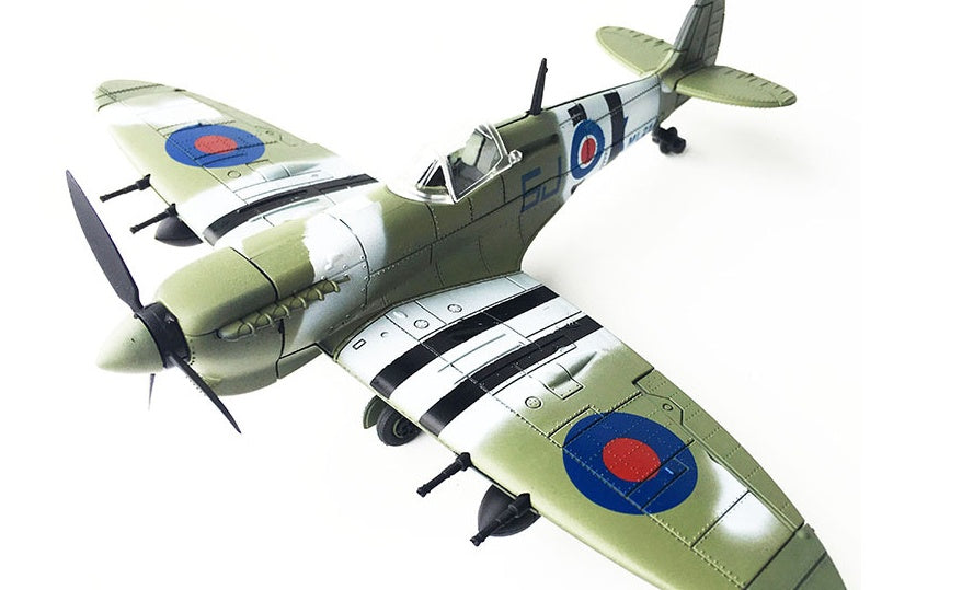 Spitfire Intercept Fighter Painted Edition Military Assembled Aircraft Model Educational Toy