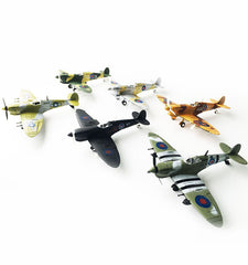 Spitfire Intercept Fighter Painted Edition Military Assembled Aircraft Model Educational Toy