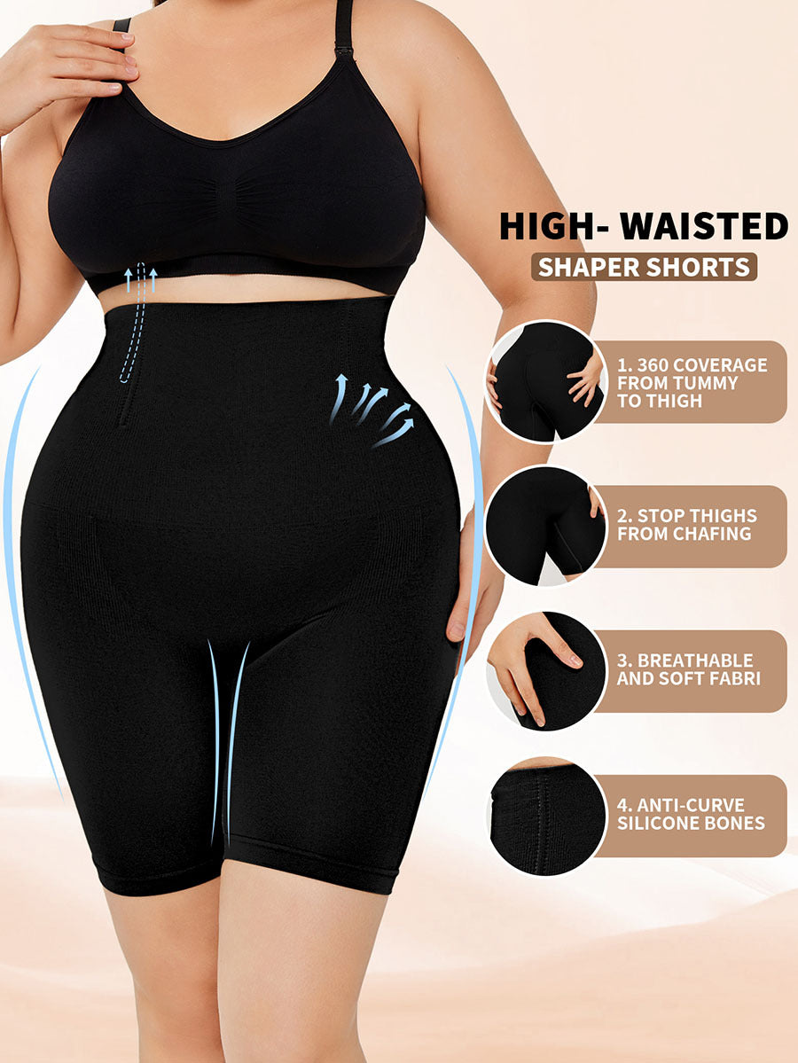 High Waisted Body Shaper Shorts Butt Lifting Shapewear Girdles