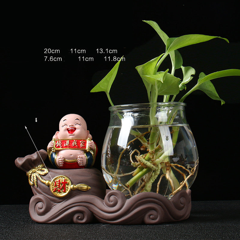 Lucky Jinbao Decoration Hydroponic Vase