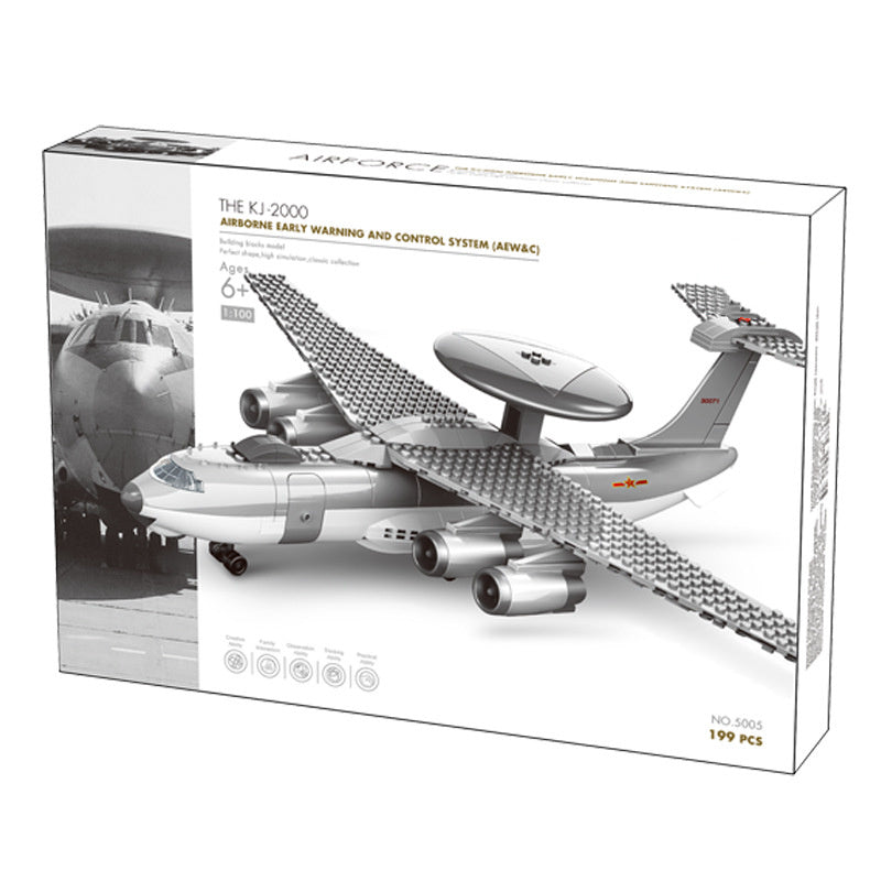 Fighter Military Assembled Plastic Building Block Aircraft