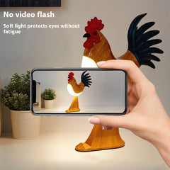 Creative USB Charging Rooster Decoration Table Lamp Home Decor