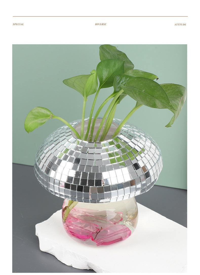 Glass High-grade Transparent Hydroponic Flower Living Room Decoration