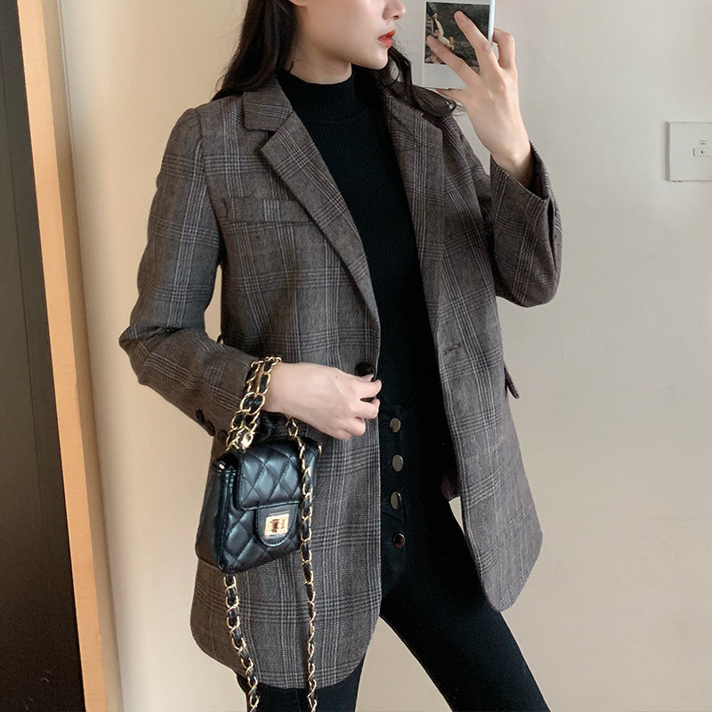 British style retro blazer for women