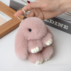 Rabbit Fur Pendant Car Key Ring Decoration