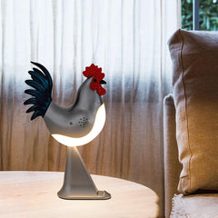 Creative USB Charging Rooster Decoration Table Lamp Home Decor