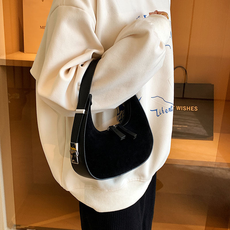 Fashion High-grade Matte French Minority Handbags Women