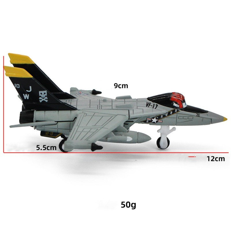 Alloy Fighter Model Children's Toy Ornaments Exhibition Display Crafts