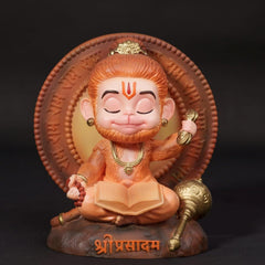 Shri Prasadam Meditating Bal Hanuman Idol