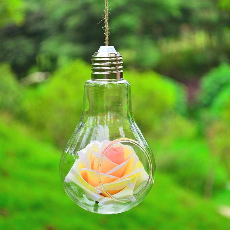 Hanging Transparent Hydroponic Glass Crafts Bulb Vase