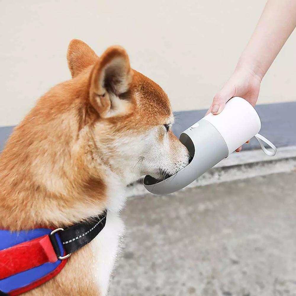 Pet Drinking Cup Pet Water Bottle Convenient Easy To Use Splash-Proof Splash-Proof One-Key Lock ABS Standard - Fashionner