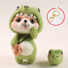 Wool Felt Poke Poke Handmade Diy Cat Material Bag Key Pendant