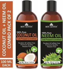 Bon Austin Premium Coconut & Neem Essential Oil (Pack Of 2)