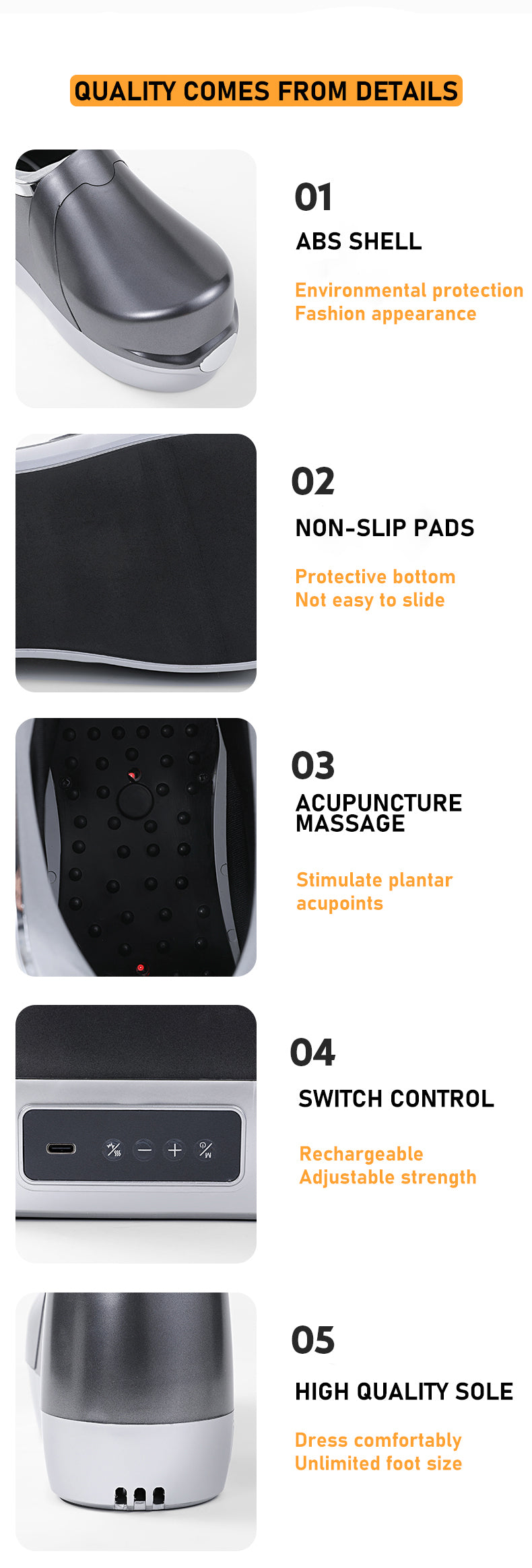 Multifunctional massage shoes Sole acupoint massage shoes - Fashionner