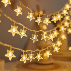 Serial String Star Lights for Decoration