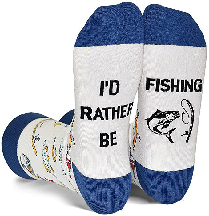 English Letters Socks Outdoor Camping Fishing Mountain Climbing Ski Sports Tube Socks - Fashionner