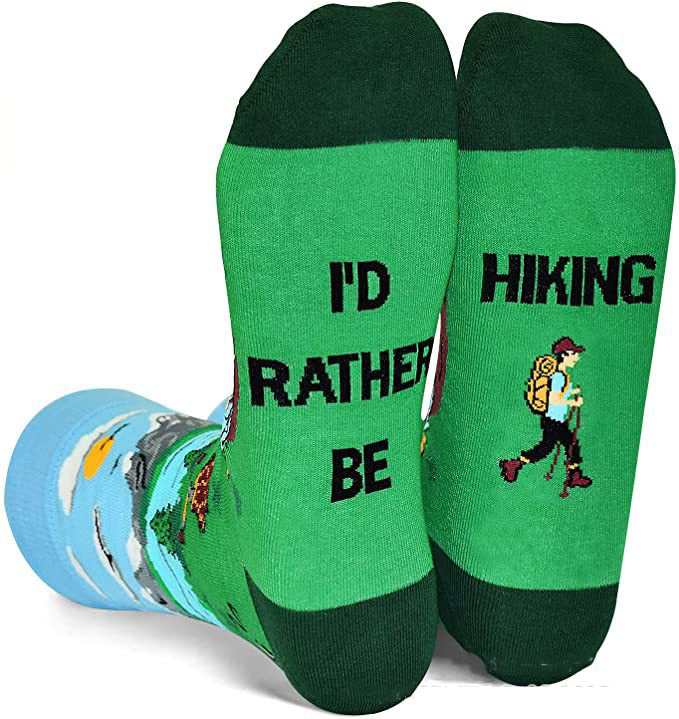 English Letters Socks Outdoor Camping Fishing Mountain Climbing Ski Sports Tube Socks - Fashionner