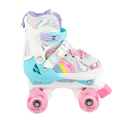 Children's Skates Double Row Four Wheel Full Flash