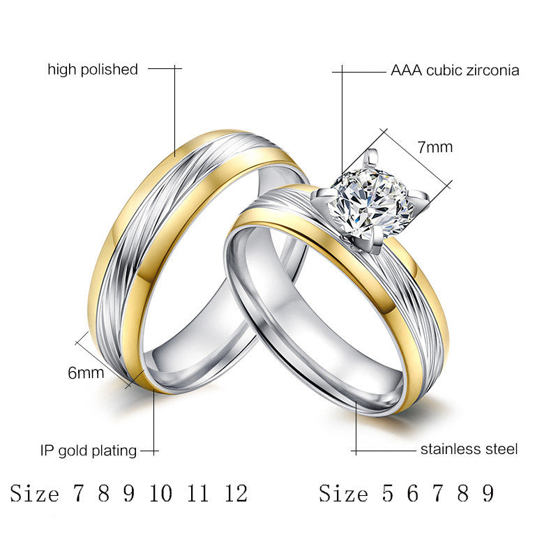 Decorative couple ring