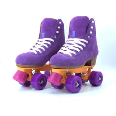 Children's Purple Suede Roller Skates For Men And Women