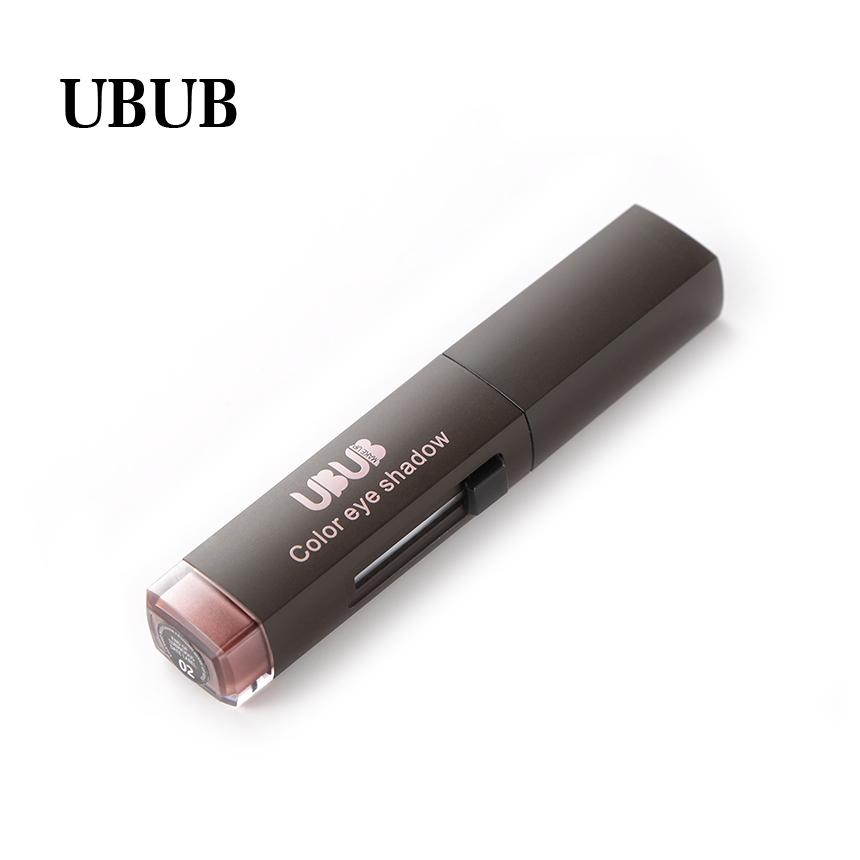 UBUB Double Color Stereo Gradient Velvet Shimmer Eyeshadow Stick Earth Color Eye Shadow Cream Pen - Fashionner