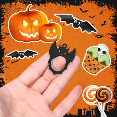 Halloween Creative Fidget Spinner Toy Bat Demon Ghost Keychain Hand Spinner Anti-Anxiety Toy Relieves Stress Bottle Opener Kids Toy