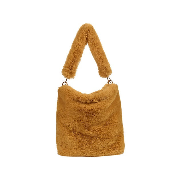Plush women bag handbag