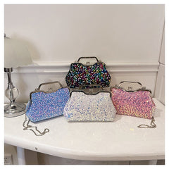 New Trendy Fashion Crossbody Bag Handbag Niche Sequin Evening Bag