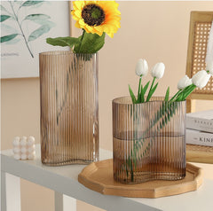 Glass Vase Flowers Hydroponic Transparent Living Room Desktop Decoration