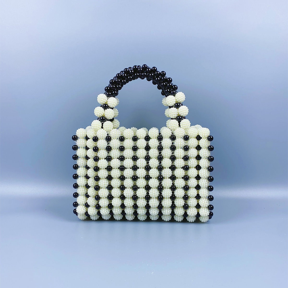 Bayberry Ball Pearl Dinner Dress Handbag Handwoven Niche Design Beaded Bayberry Square Bag