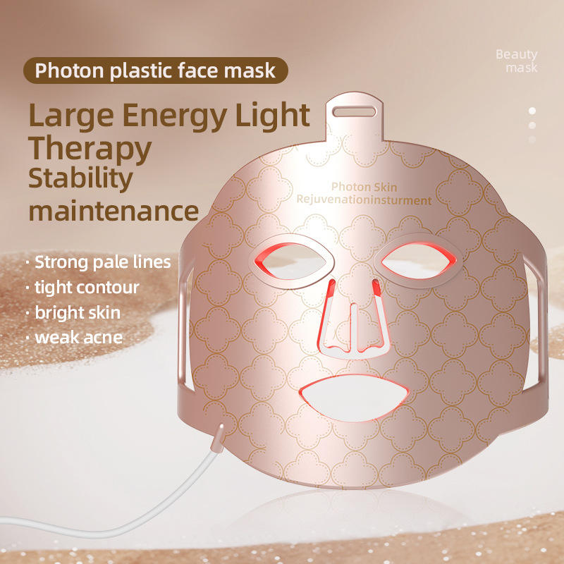 8 Colors Skin Care Face Masking Beauty Led Silicone Mask Infrared Red Light Therapy Led Face Mask