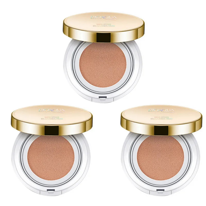 BIOAQUA Air Cushion BB Cream Brighten Concealer Moisturizer Foundation Face Whitening Makeup Facial Base Perfect Cover Cosmetics - Fashionner