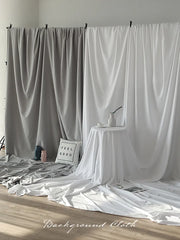 Photoshoot Thicken 95g/m2 Photography Backdrops Cloth White Grey Background Screen Life Photoshoot Fotos Live Broadcast Fotografia Curtain