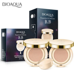 BIOAQUA Air Cushion BB Cream Brighten Concealer Moisturizer Foundation Face Whitening Makeup Facial Base Perfect Cover Cosmetics - Fashionner