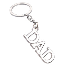 Creative Father Mother's Day Gift Zinc Alloy Letter Keychain