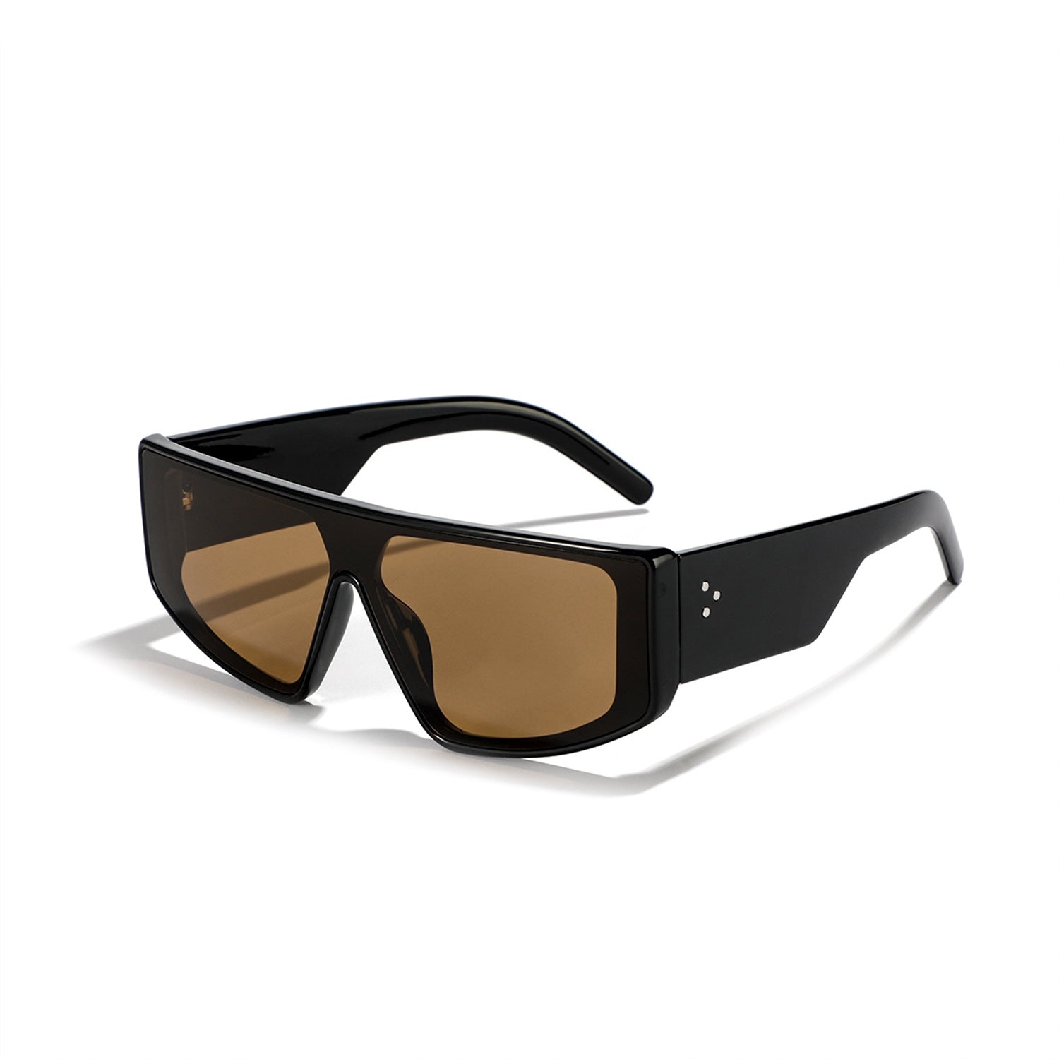 Men's Oversized One-piece Sunglasses Rivet - Fashionner