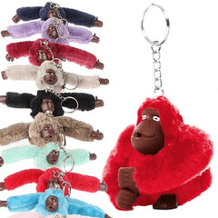 Gifts Creative Plush Monkey Keychain Gorilla Backpack Pendant Long Arm Animal Bag Pendants Key Ring Decoration Adult Child Doll Gifts