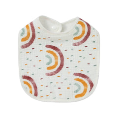 Boys   Bibs Soft Cotton Gauze Print Flower Rainbow Burp Cloth Saliva Towel Apron Bandana Scarf for Boys Girls Feeding Drool Bib