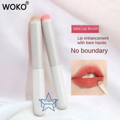 Portable Round Head Mini Lip Brush Carry Lid Lipstick Brush Concealer Brush Soft synthetic Girl Lip Gloss Smudge Makeup Brush