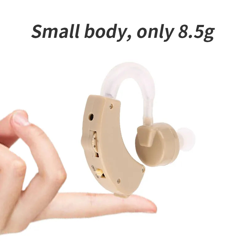 elders Super Mini Hearing Aid Ear Sound Amplifier Adjustable Tone Hearing Aids Portable Ear Hearing Amplifier for the Deaf Elderly - Fashionner