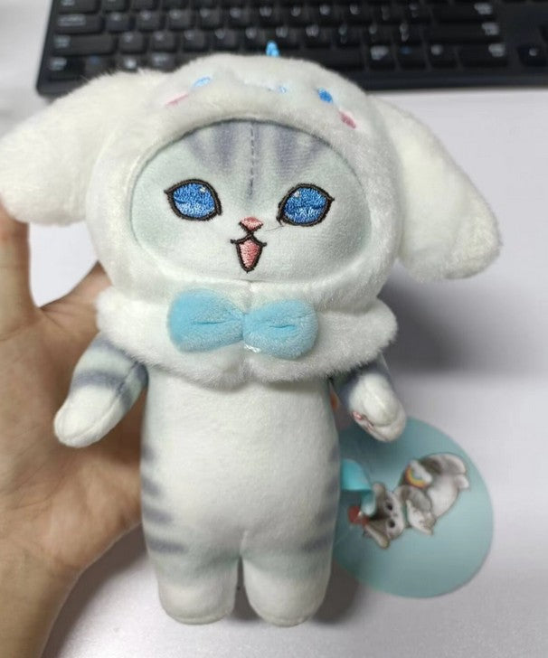 2025 New Japanese Cute Kuromi Melody Shark Cat Co-branded Cinnamoroll Plush Pendant Keychain Gift