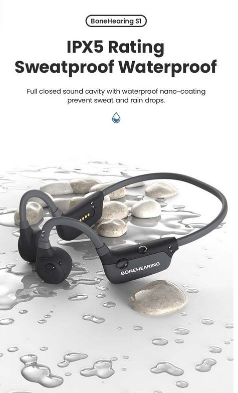 Bone Conduction Hearing Aid Noise Cancellation Design Bluetooth Wireless IPX5 Waterproof Headphones Designed the Elderly