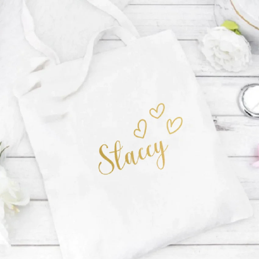 Personalized Tote Bag Bridesmaid Cotton Canvas Tote Bag Proposal Gift Women Canvas Shopping Bag Bachelorette Party Favors Gift