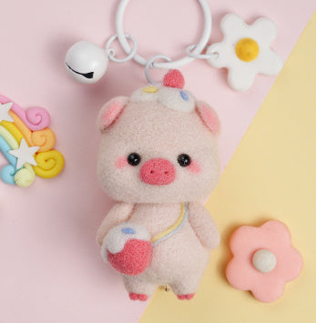 Wool Felt Poke Poke Material Bag DIY Handmade Pendant Key Chain Jewelry Accessories