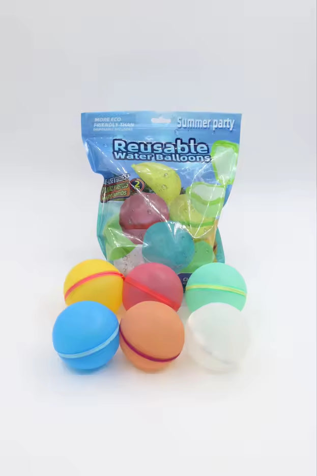 Water Injection Reusable Water Balloon Fight Water Fight Automatic Sealing Water Bomb Children's Toy Water Polo